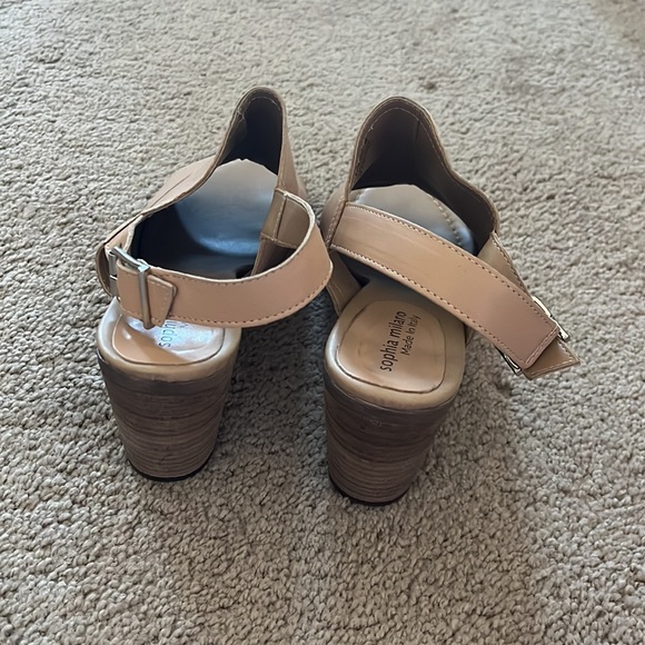 Tan Block Heels - Picture 5 of 7